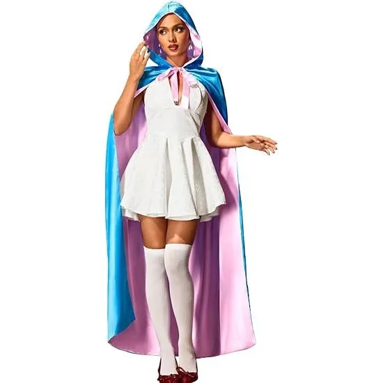 

Halloween Double-Sided Role-Playing Cape with Hood And Belt Queen Outerwear Cartoon Costume Women's Fashionable Polypropylene