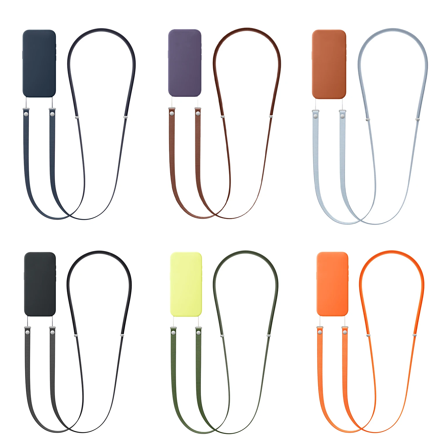 2025 nouvelles sangles à bandoulière magnétiques coque de téléphone lanière pour IPhone17 /17Pro/17AIR sangle de cou réglable lanière multifonctionnelle