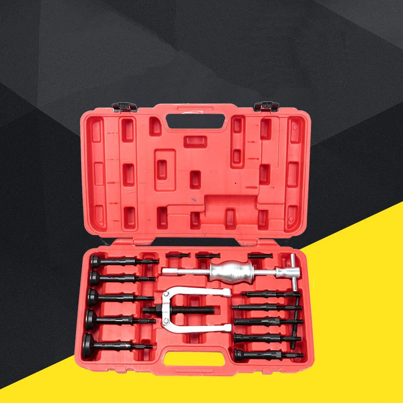 Portable 16-piece Set Bearing Extractor Sliding Hammer Combination Auto Repair Disassembly And Assembly Tool Kit