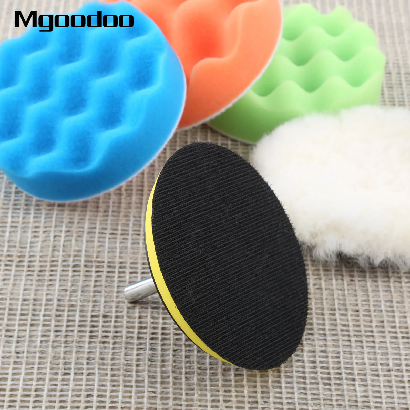 12Pcs 3/4inch Car Sponge Polishing Waxing Buffing Pads Kit M14 Drill Adapter Auto Detailing Car Wash Polishing Wheel Car Cleanin image 4