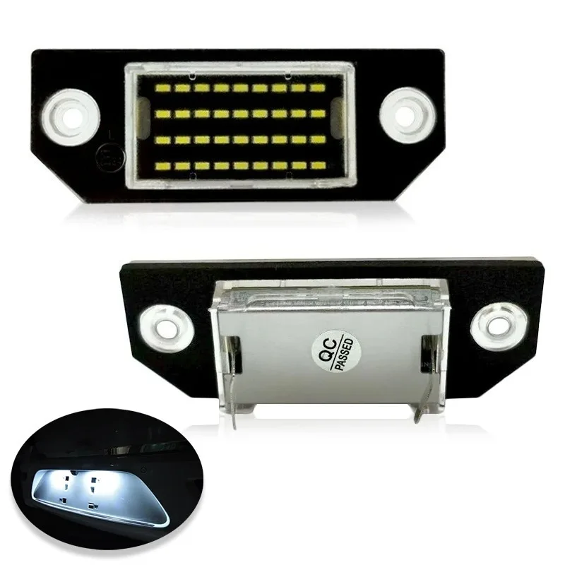 

High Quality Hot Selling 2PCS for LED Licence Number Plate Light Fit 2004-12 Ford Focus MK II 2003-10 C-Max DM2