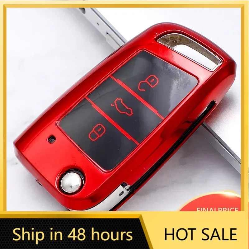 

Стильный чехол-накладка из ТПУ для ключей Volkswagen VW Golf 7 MK7 Tiguan, Seat Leon Ibiza Ateca Altea, Skoda Octavia