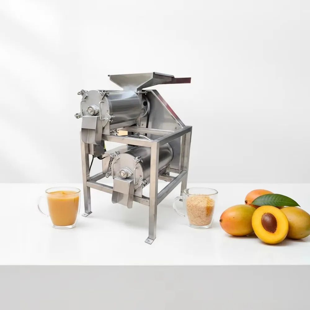 Commercial 304 Stainless Steel Fruit Pulping Machine Dual-channel Motor Engine Driven High Productivity Juicer for