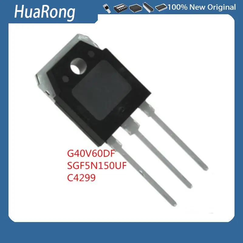 10PCS/LOT    G40V60DF   600V  40A   SGF5N150UF  G5N150UF   1500V 5A   C4299  2SC4299   900V 3A   TO-3PF