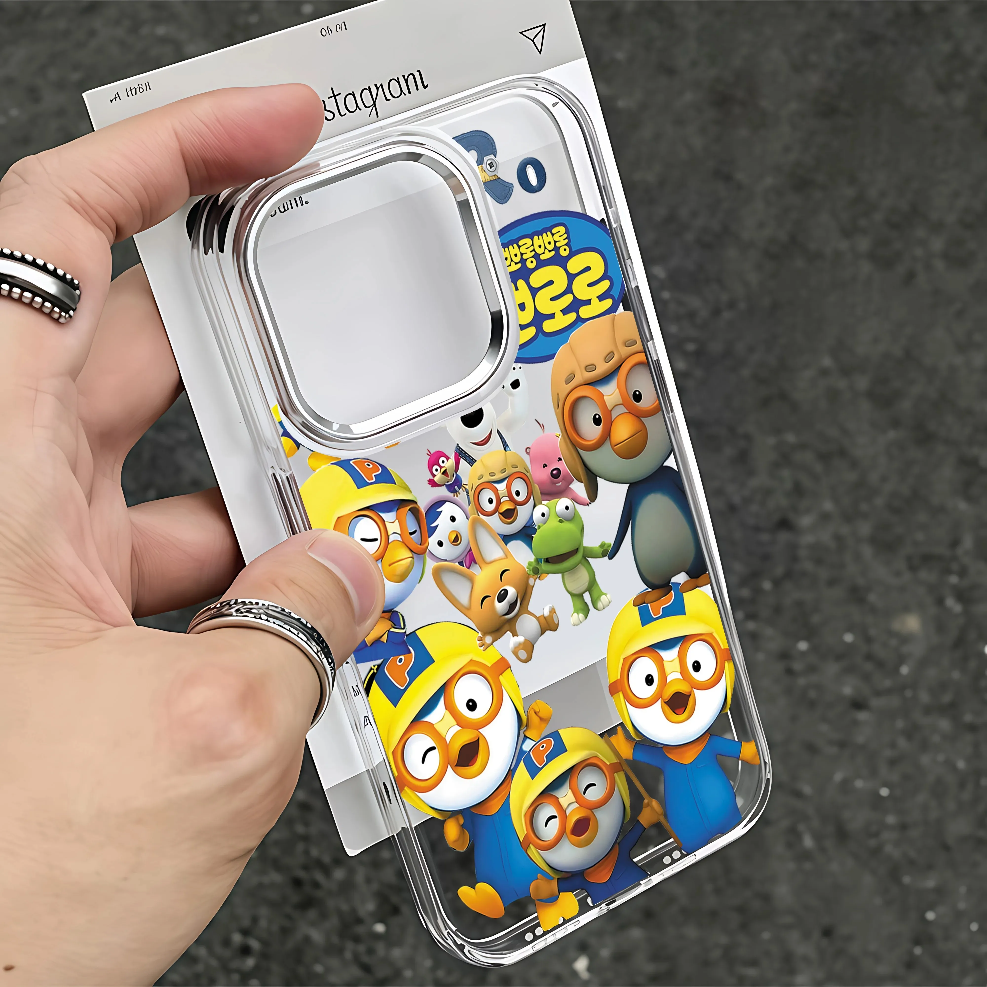 Cartoon Cute P-Pororos Phone Case for Samsung Galaxy A57 A56 A36 A26 A55 A35 A16 A54 A34 A25 A24 A15 A14 A05S A73 A53 A33 4G 5G
