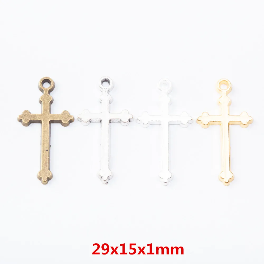 

60pieces (cross) vintage zinc alloy charm metal pendant DIY jewelry discovery making accessories 1785