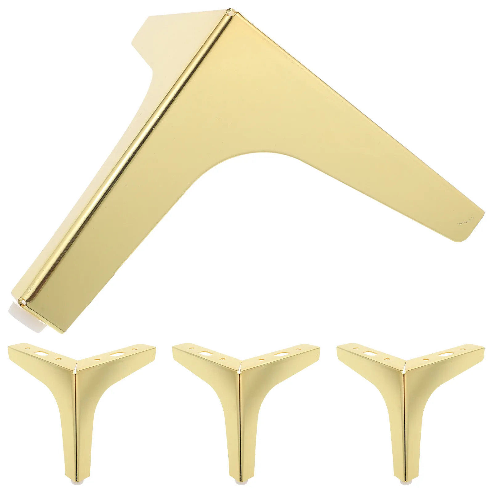 

Комплект из 4 металлических треугольных опор для мебели: прочные железные ножки для шкафов, комодов, диванов, стульев, кофейных столиков