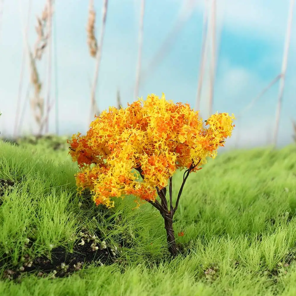 Durable Plastic Sakura Miniatures Rural Style Model Simulation Trees Landscape Vivid Yard