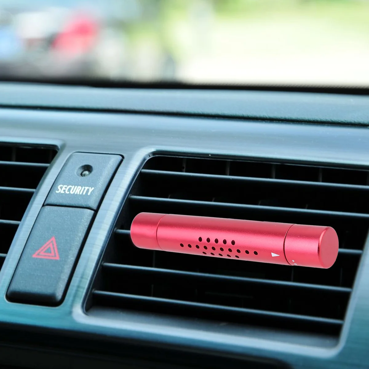 

1pc Car Perfume Solid Aromatherapy Diffuser Clip Style Rose Shape Auto Interior Decoration Air Freshener For Girls Gift Red