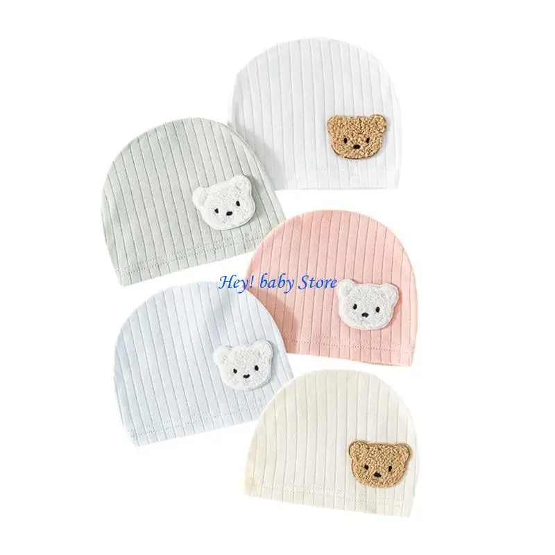 

Q1FE детская хлопковая шапка унисекс, больничная шапка, весенняя ветрозащитная шапка, подарок для новорожденных