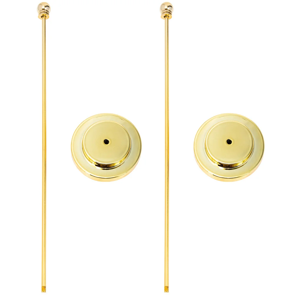 2 Pcs Table Flag Pole Desktop Base Practical Flagpole Holder Stand for Home Poles Car Decor Bracket Stable Fixator