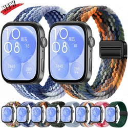 Nylon Braided Loop Strap For Huawei Watch Fit 3/4/5 Belt Magnetic Comfortable Bracelet For Huawei Watch Fit 5Pro/4Pro Wristband