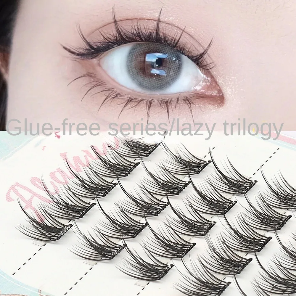 

Sweet Self-adhesive Lash Clusters DIY Reusable Glue Free Fake Lashes Makeup Long Lasting False Eyelash Clusters Makeup Tool