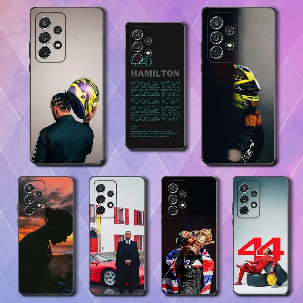 

L-Lewis Racer-44 H-Hamiltons Case For Samsung S22,S25,Ultra,S24,S23,FE,S20,S10,Plus,S21,S9,Lite,Soft Silicone Black