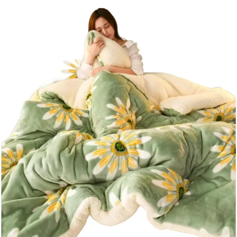 

Super Warm Blanket 200x230cm Luxury Thick Blankets for Beds Fleece Blankets and Throws Winter Adult Bed Cover