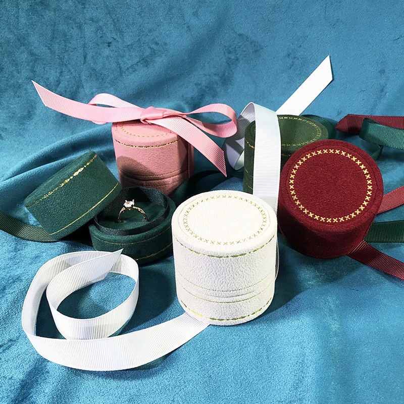 

Gilding Lace Ring Box Ribbon Accessories Jewelry Box Trinkets Organizer Practical Wedding Gift Packaging Box New 2025