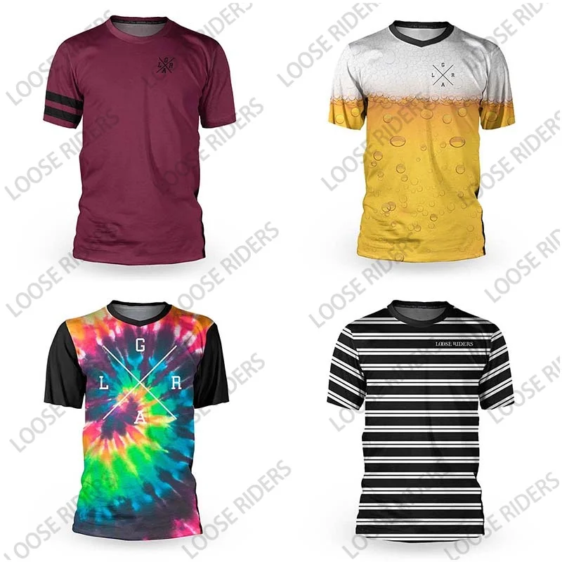 Loose Rider Motorcycle Mountain Bike Team Downhill Jersey Offroad MX Bike Cycling Shirt Offroad Mountain Bike Clothing