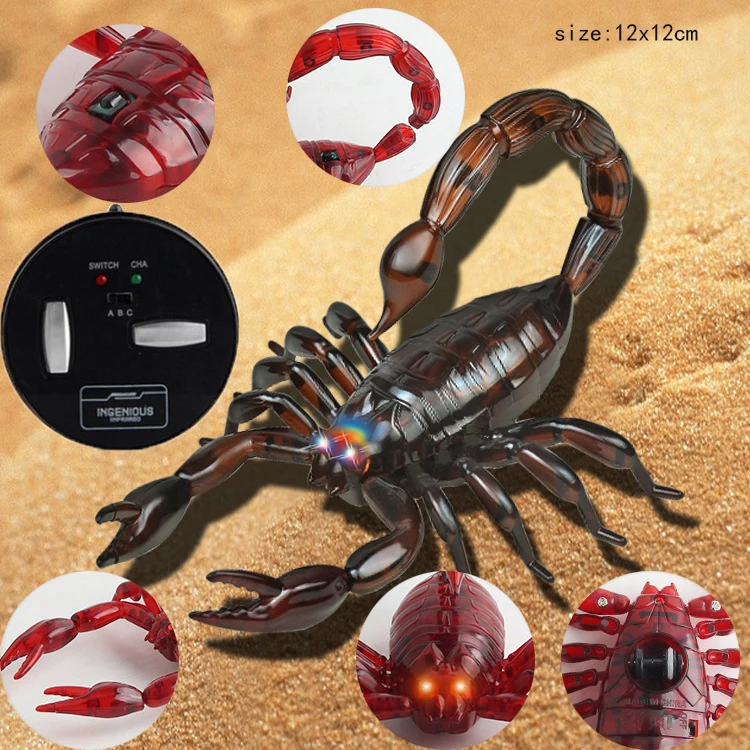 Horror Simulation Remote Control Electric Snake Halloween Prank Toys for Boy Kid Children Gags Animals Mouse Rc Spider Cockroach