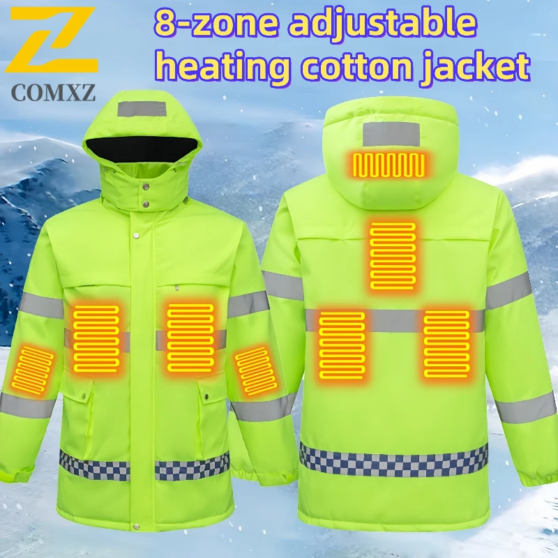 

8 хлопковых курток с подогревом, куртка с электрическим подогревом, мужская и женская спортивная одежда, пальто с подогревом, графеновое тепловое пальто, USB-нагревательное пальто для кемпинга