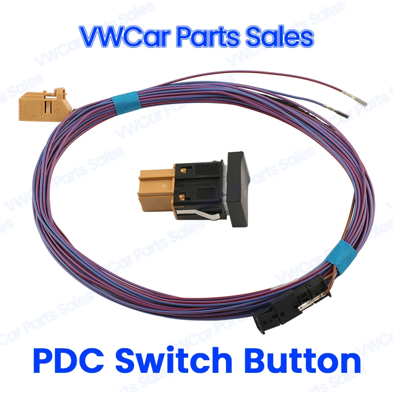 Car Parking Assistant PDC Switch Button OPS Automatic Radar Switch Cable Wiring Harness 16D927122 1TD927122 For Jetta GOLF 6 MK6