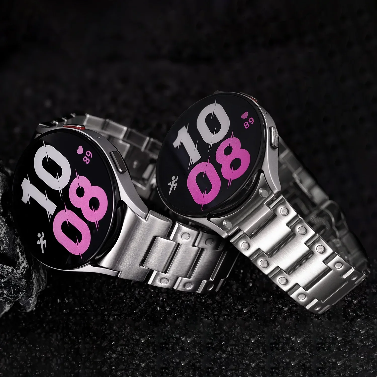 Pulseira de metal para samsung galaxy watch 7 6 5 4 44mm 40mm pulseira de liberação rápida de aço inoxidável galaxy 6 4 clássico 47mm 46mm 43mm