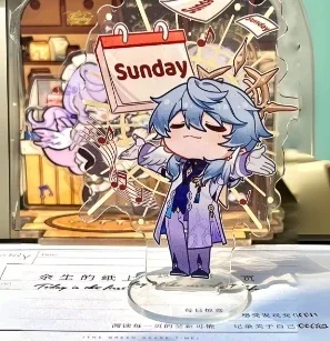 Yuanshen Tokyo Skytree Collabo аниме брелок Tartaglia Yae Miko акриловая подставка значок игровая периферийная сумка подвесной настольный дисплей