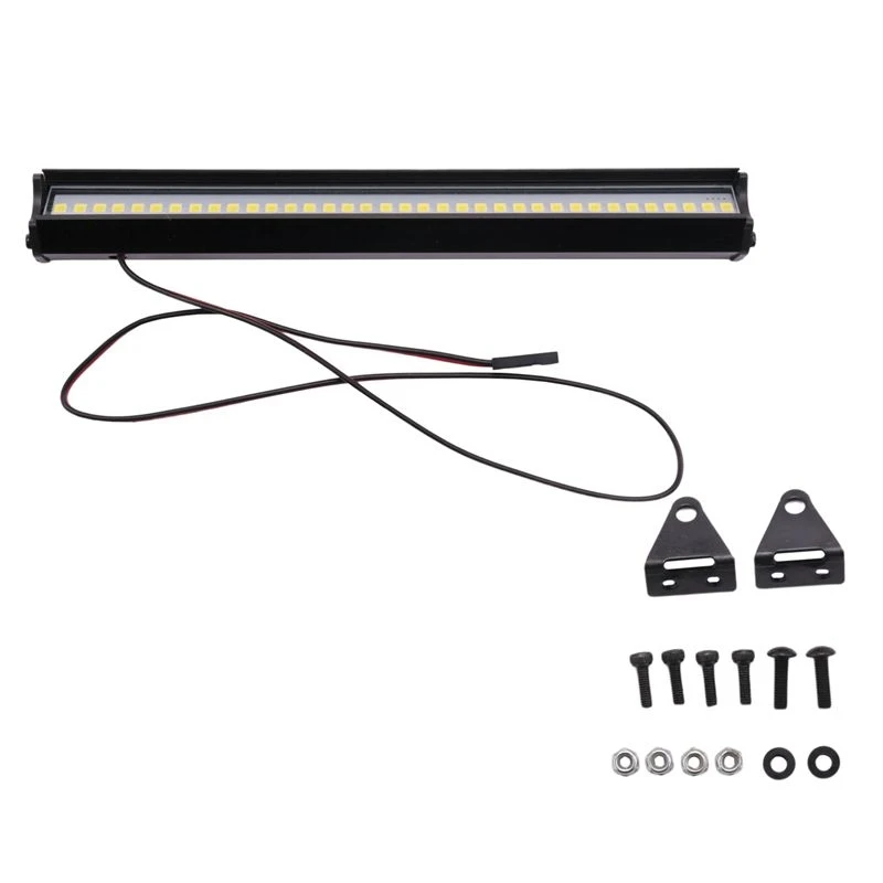 BEDW-4X 150MM 36 LED Light Bar Roof Lamp Lights For Axial SCX10 90046 Traxxas TRX4 Slash Rustler 1/8 1/10 RC Crawler Truck