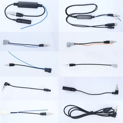 Para HONDA TOYOTA HYUNDAI KIA VW NISSAN CHEVROLET ISUZU Mazda CITROEN SKODA Radio de coche AM FM antena adaptador convertidor cables de dvd