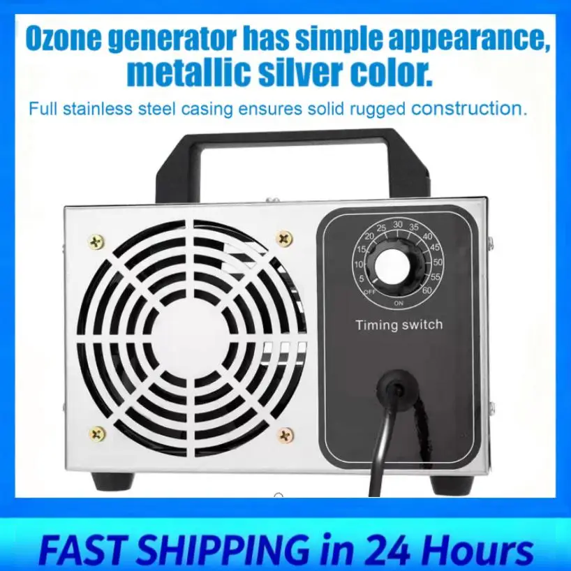 Ionizador O3, Purificador de Aire, Generador de Ozono 32g/h, Máquina de Ozono, Purificador de Aire O3, Desodorizador de Aire para Hogar, Cocina, Oficina, Auto