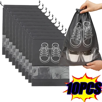 5/10PCS Scarpe Organizzatore di Stoccaggio Borse Non Tessuto Scarpe Sacchetti di Polvere Borsa di Viaggio Portatile Scarpe di Stoccaggio Imballaggio Del Sacchetto organizzatori