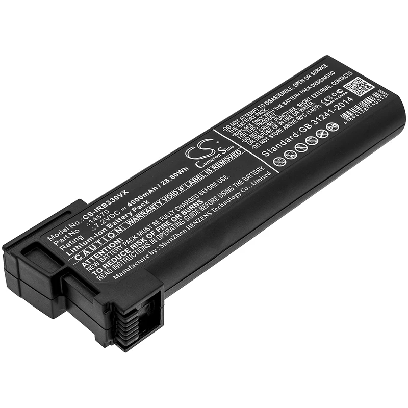 Vacuum Battery For iRobot 14570 Looj 330  Looj 330 Gutter Cleaning Robot 4000mAh / 28.80Wh