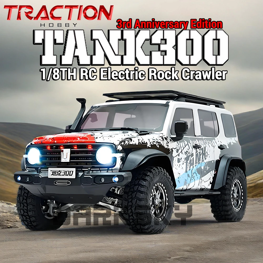 

TRACTION HOBBY TANK300 3rd Anniversary Edition RTR 1/8 RC Electric Remote Control Model Car Off-Road Crawler Adult Kids Toys