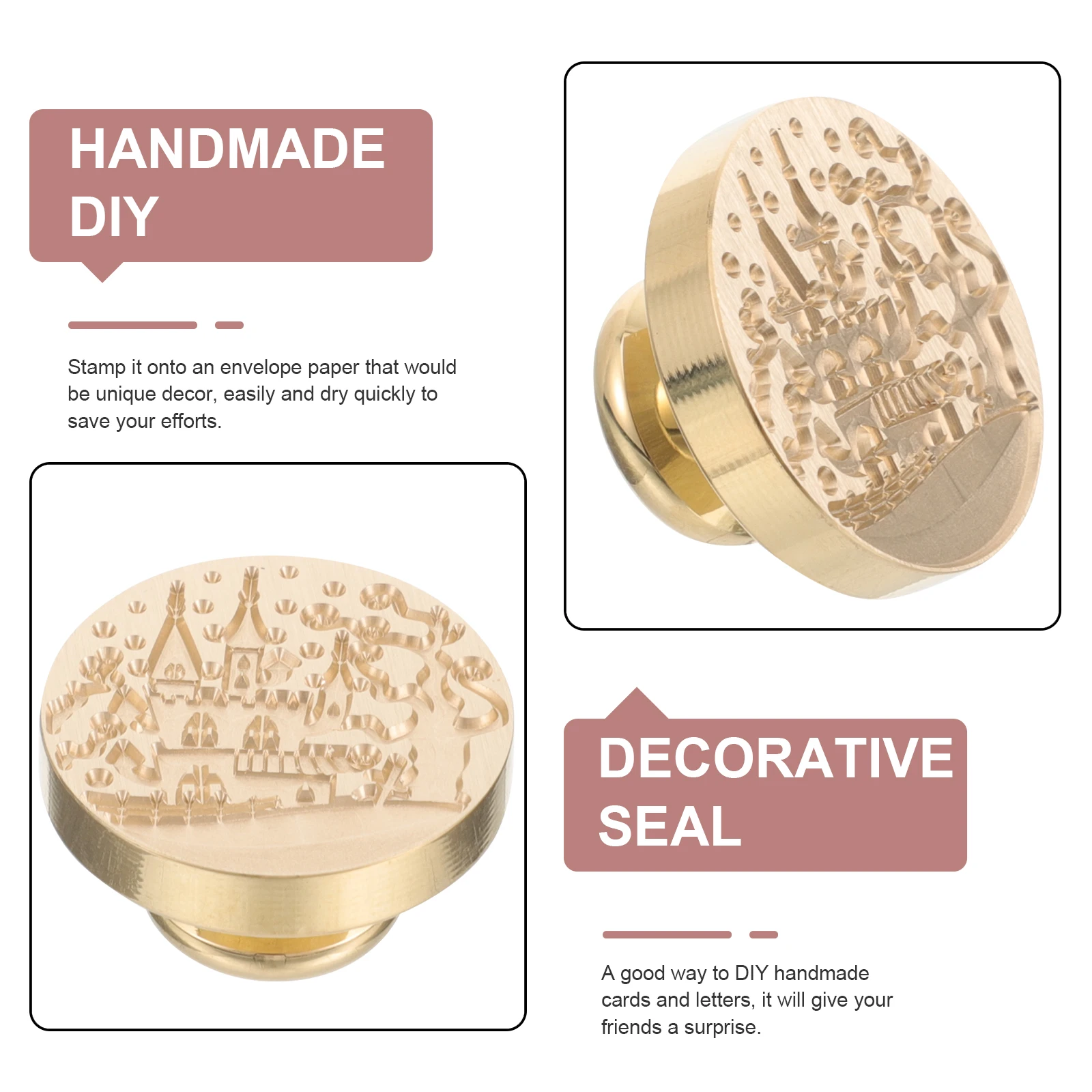 

Brass Wax Seal Head Wax Seal Head for Envelopes Cards Gifts DIY Decorative Halloween Sealing