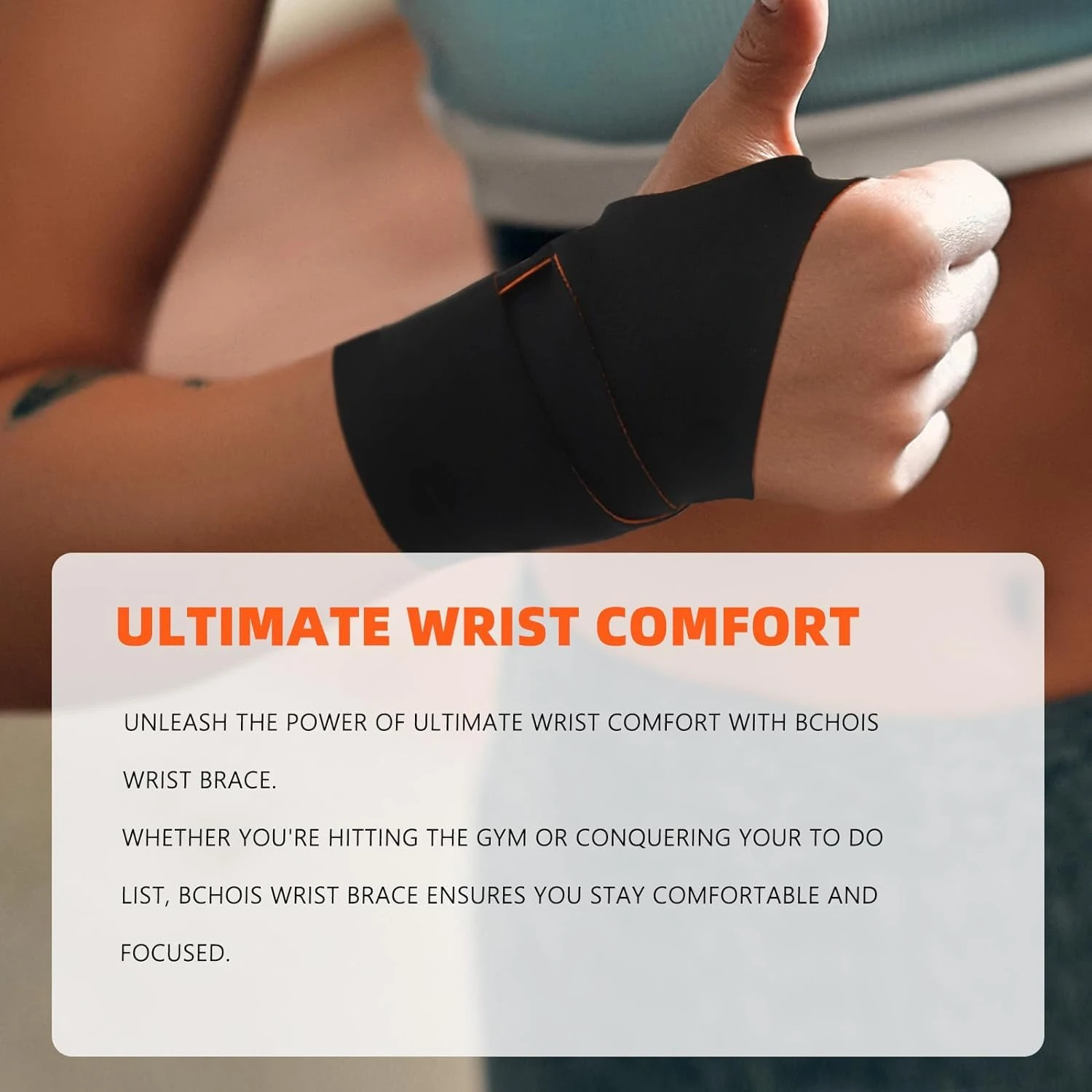 Ideal Gentle and Ultra-Thin Left Hand Wrist Brace with Dual Compression Support for Perfect Relief of TFCC Tear, Carpal Tunnel P