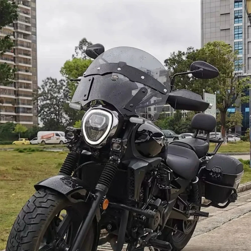 【Supreme quality】For HAOJUE TR300 travel version Indian style front windshield windshield accessories for haojue tr300