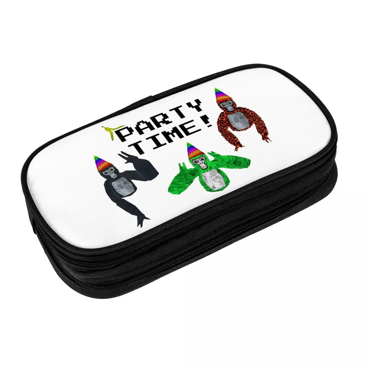 Gorilla Party 49962589 Pencil Case University Pen Box Boy Girl Zipper Cool School Pencil Cases Graphic Stationery