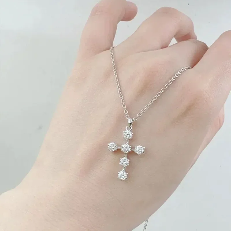 Original 2025 Fine Jewelry Set for Women Pearl Cross Necklace Bracelet Transfer Earring Cut Romantic Gift Free Shipping