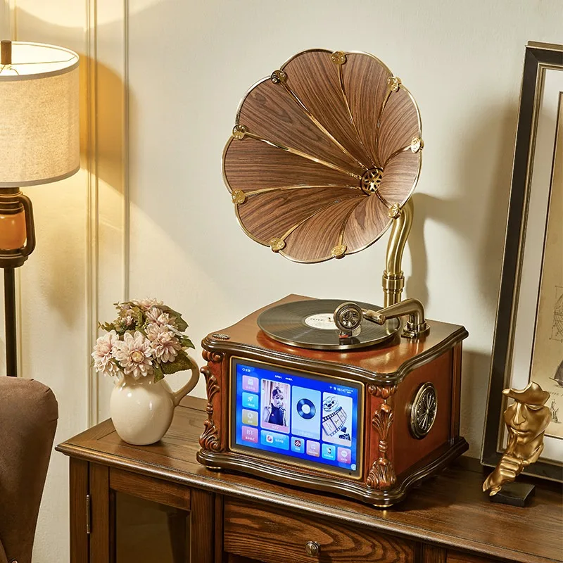 Karaoke phonograph retro wireless Karaoke big screen KTV jukebox vinyl record player