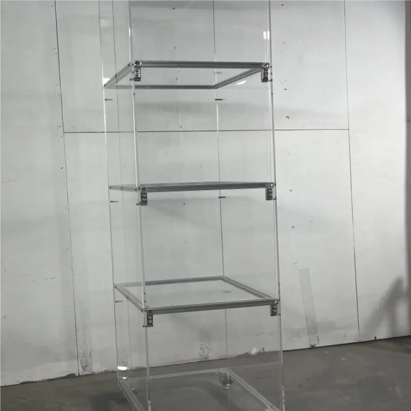 Aluminum profile acrylic closed dust-proof figure storage display cabinet display stand