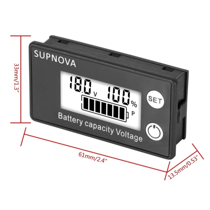 Meter Power Percentage Tester Panel For Car Motorcycle Vehicle