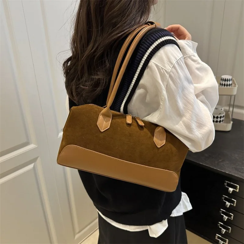 

High-End Women's Tote Bag Made Of Premium Leather Featuring Trendy Paris Vintage Style​