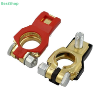 1Pair Positive Negative Battery Plates Car Universal Battery Terminal Wire Cable Clamp