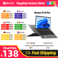 BMAX S14 Pro Intel N5000 8GB RAM 256GB SSD CPU 1920*1080 14 Inch Laptop Windows 11 Dual Notebook Wifi USB laptop PC