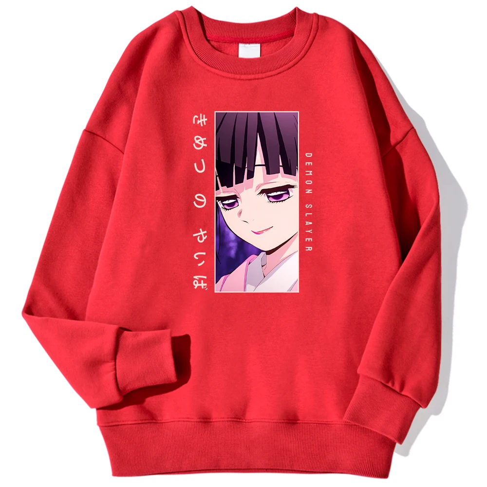 Tsuyuri Kanao Demon Slayer Print Man Sweatshirt Casual Comfortable Warm Hoodie Street Fashion Pullover Autumn Fleece Clothes