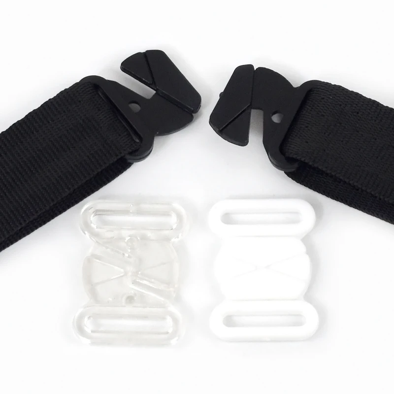 

50-200Sets 18mm Plastic Buckle for Bra Strap Underwear Release Clasp Swimwear Bikini Adjuster Hooks DIY Garment Sewing Accessory