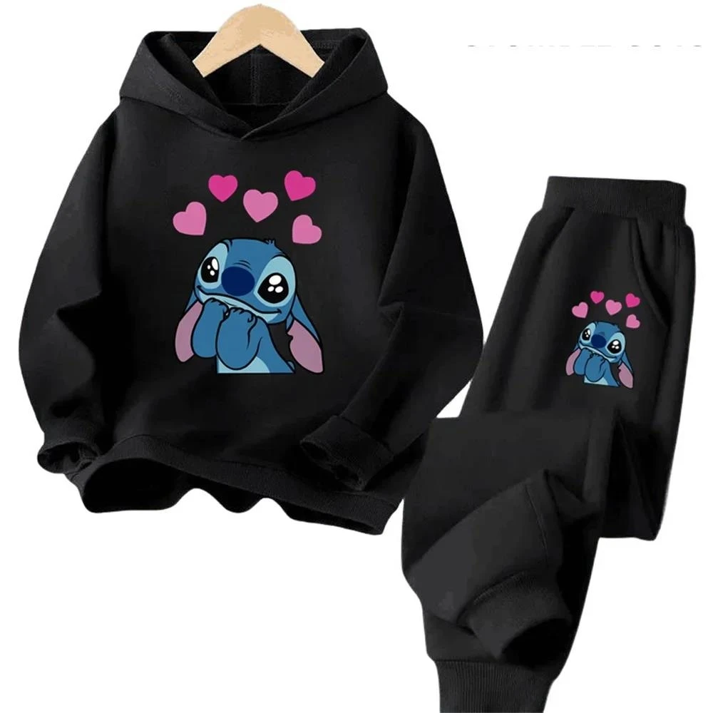 Stich Print Hoodies Casual Sweatshirt Stitch Anime Sonic Hoodie Y2k Sudadera Kids Day Gift Pokemoned Pullover Boy Girl Clothes