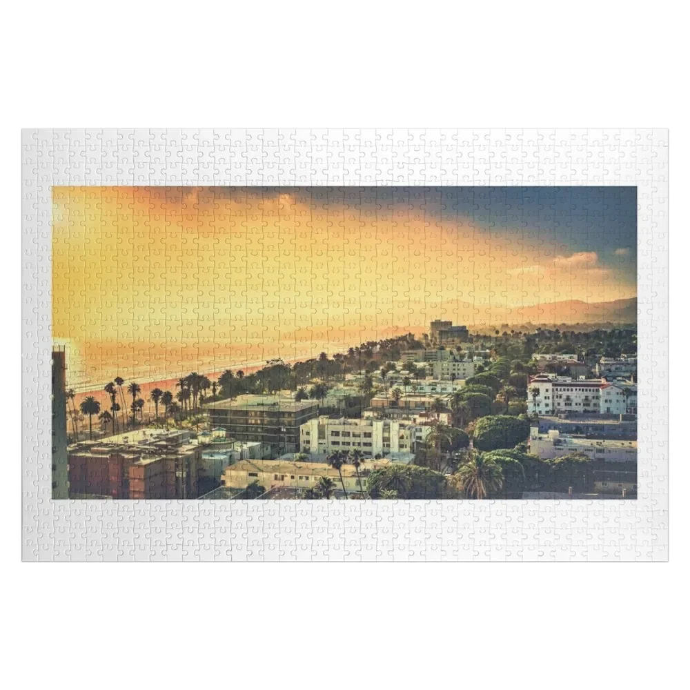 Santa Monica Sundown by Mike-Hope Jigsaw Puzzle Jigsaw Pieces Adults Custom Gifts Customs With Photo Personalized Gifts Puzzle