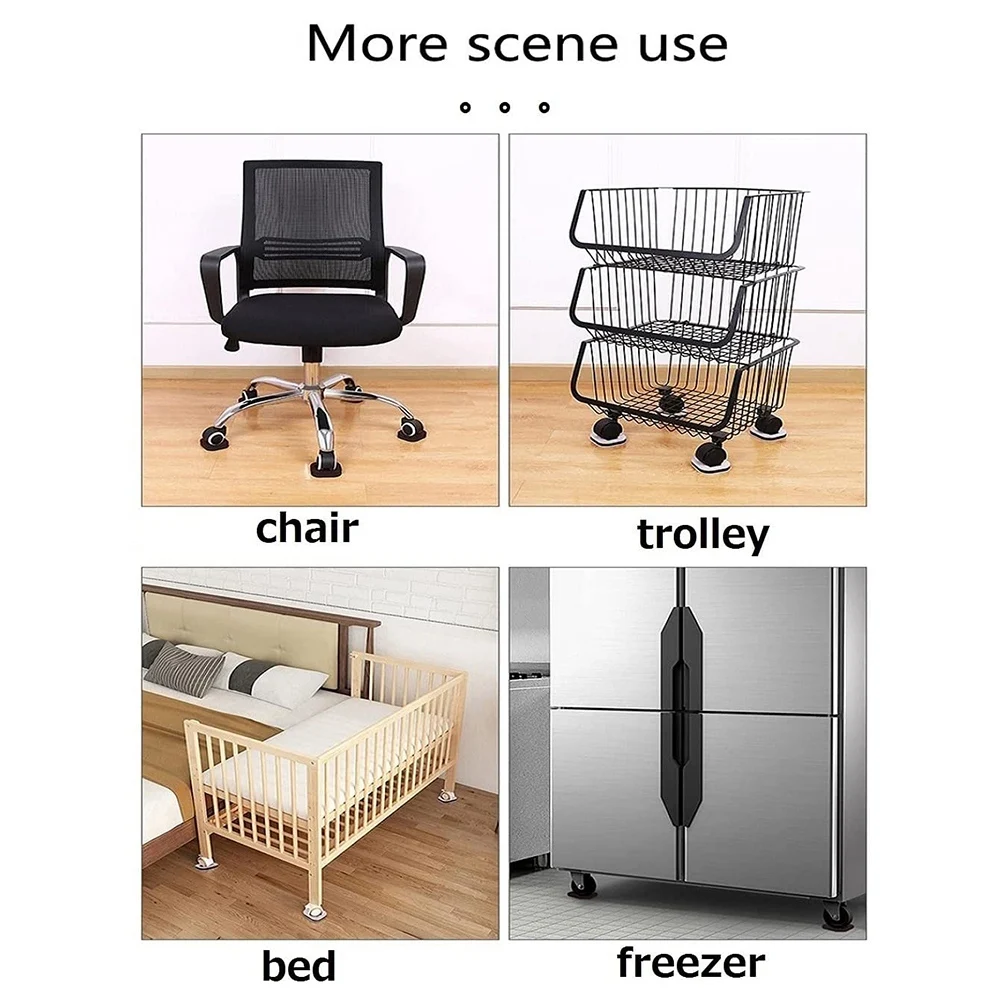 

5Pcs Furniture Wheel Stopper Bed Stopper Caster Cup Suitable For All Kinds Of Furniture On Wheels-A98U