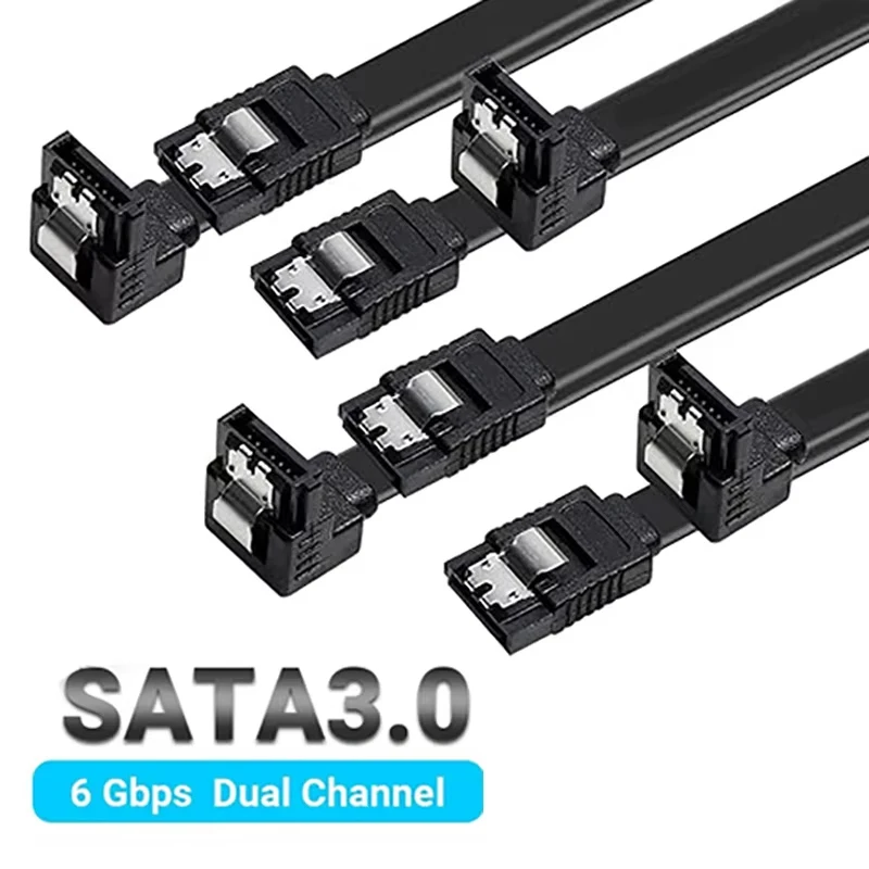 SATA-Kabel 6Gbps Hochgeschwindigkeits-Datenkabel SATA III Kabel für CD-Laufwerk, Festplatte, Desktop-Computer-Zubehör, Übertragungskabel