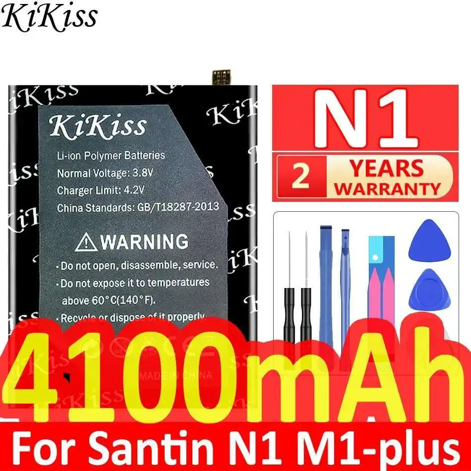 

Lightweight High Capacity Mobile Phone Battery 4100Mah For Santin N1 M1-Plus